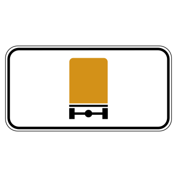 Дорожный знак 8.4.8 «Вид транспортного средства»